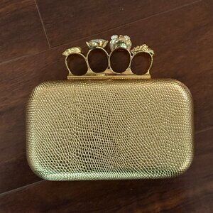 Gold  Knuckle Clutch